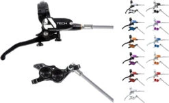 HOPE Tech 4 E4 Stahlflex Scheibenbremse - Hebel Rechts