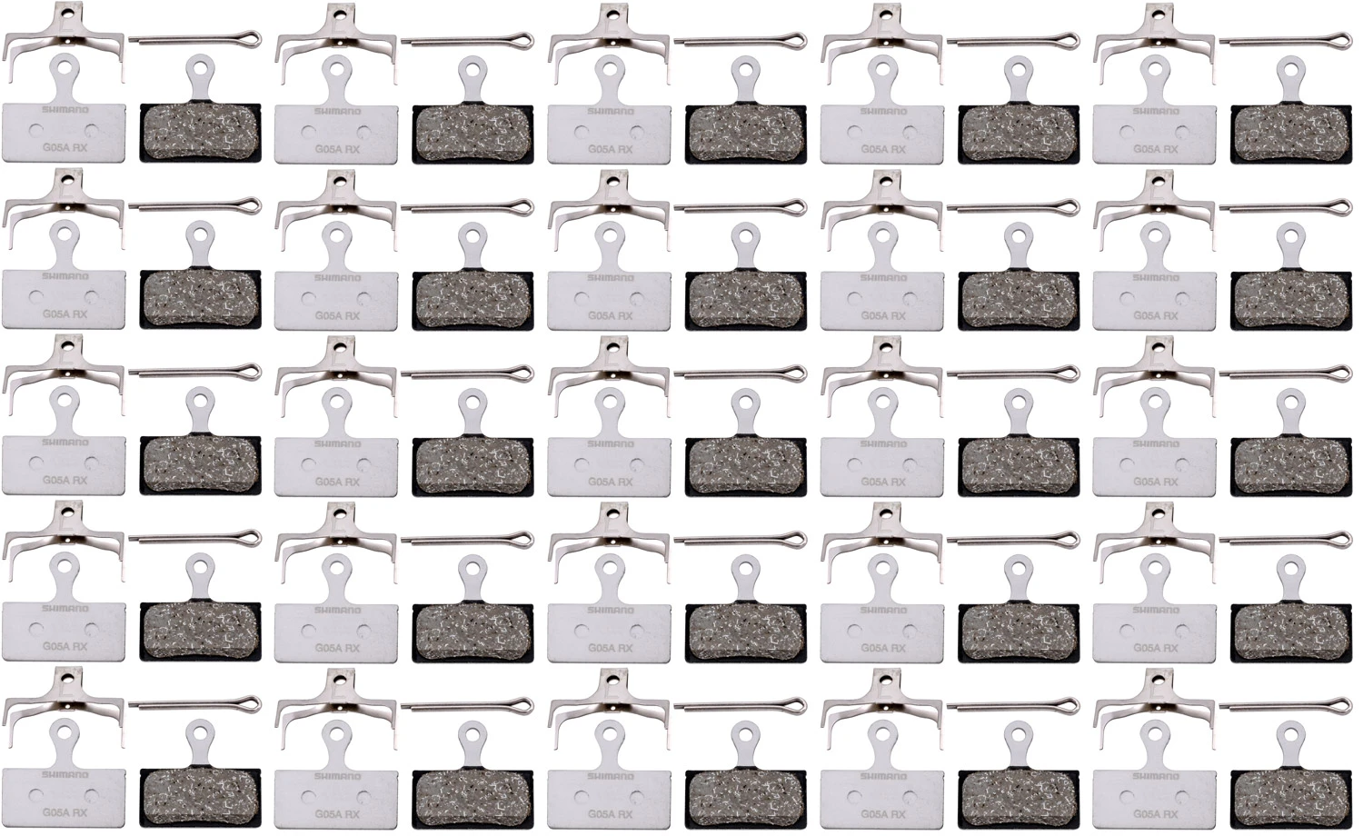 Shimano G05A-RX Resin Disc Beläge (25er Werkstattverpackung) – Bild 2